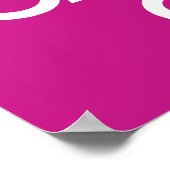 Rood-Violet kalm houden en doorgaan Poster (Hoek)