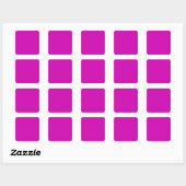 rood Violet Vierkante Sticker (Vel)