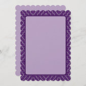 Rood-Violet Wave Feestdagenkaart (Voorkant / Achterkant)