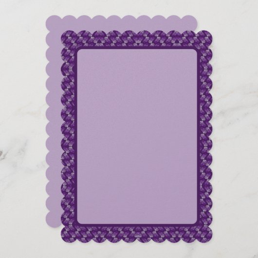 Rood-Violet Wave Feestdagenkaart (Voorkant / Achterkant)