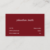 Rood Visitekaartje (Achterkant)