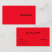 Rood Visitekaartje (Voorkant / Achterkant)