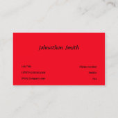 Rood Visitekaartje (Achterkant)