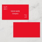 Rood Visitekaartje (Voorkant / Achterkant)