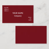 Rood Visitekaartje (Voorkant / Achterkant)