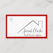 Rood Visitekaartje bovenaan (Voorkant)