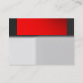 Rood visitekaartje met grijs rood (Achterkant)