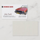 Rood Visitekaartje met rooster (Voorkant / Achterkant)