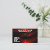 Rood visitekaartje voor grafische kaart (Staand voorkant)
