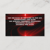 Rood visitekaartje voor grafische kaart (Achterkant)