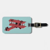 rood vlak bagagelabel (Voorkant horizontaal)