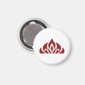 rood vlam logo op magneet (Voorkant / Achterkant)