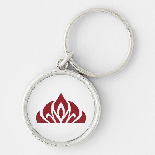 rood vlamlogo aan sleutelhanger (Voorkant)