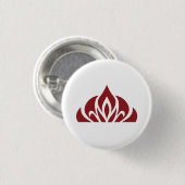 rood vlamlogo op knop ronde button 3,2 cm (Voorkant /achterkant)