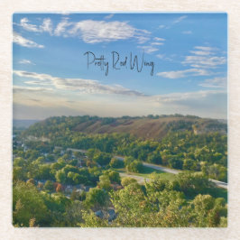  rood vleugelglas Onderzetter