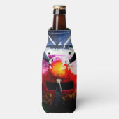 Rood Vliegtuig - klein, maar bruin Flesjeskoeler (Fles Voorkant)