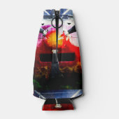 Rood Vliegtuig - klein, maar bruin Flesjeskoeler (Achterkant)