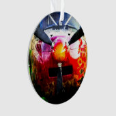 Rood Vliegtuig - klein, maar bruin Ornament (voorkant)