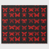 Rood vlinderbloemkool Verpakkingspapier Cadeaupapier (Vlak)