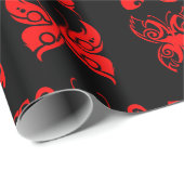 Rood vlinderbloemkool Verpakkingspapier Cadeaupapier (Rol Hoek)