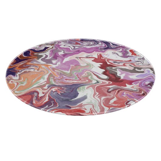 Rood vloeibaar acryl snijplank (Hoek)