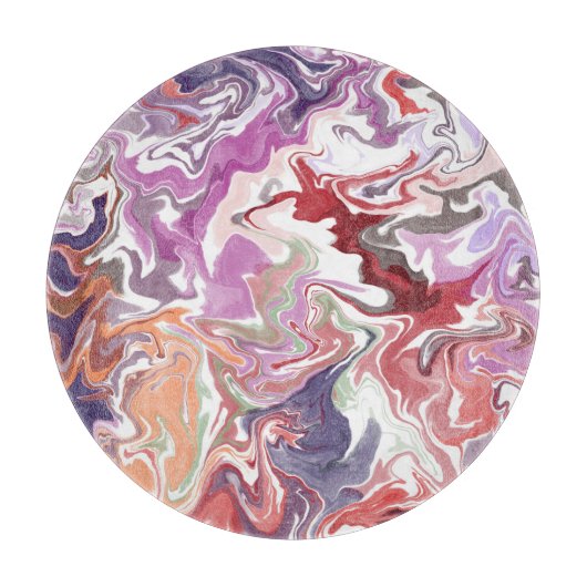 Rood vloeibaar acryl snijplank (Voorkant)