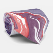 Rood vloeibaar acryl stropdas (Opgerold)