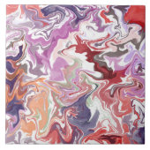 Rood vloeibaar acryl tegeltje (Voorkant)