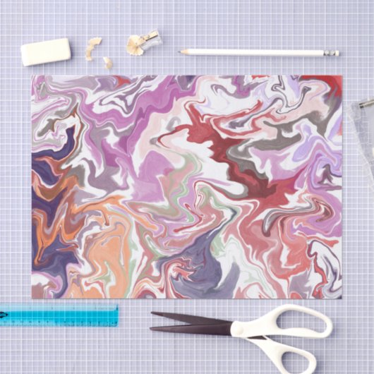 Rood vloeibaar acryl tissuepapier (Craft)