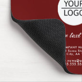 Rood Voeg uw Logo Custom Text Promotion Photo toe Muismat (Hoek)