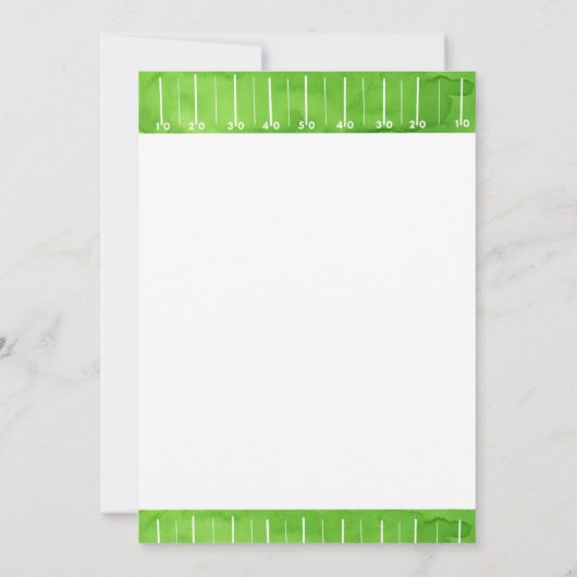 Rood Voetbal Verjaardag Eerste Jaar Down 1e Uitnod Kaart (Achterkant)