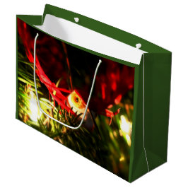 Rood vogel Ornament met kerstboomcadeau Groot Cadeauzakje