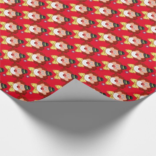 Rood vogeldagkrulpapier cadeaupapier (Hoek)