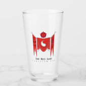 Rood vol Logo-pint glas (Voorkant)