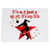 ROOD VOLLEYBAL IS MIJN LEVENSSTIJL GROOT CADEAUZAKJE (Voorkant)