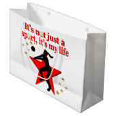 ROOD VOLLEYBAL IS MIJN LEVENSSTIJL GROOT CADEAUZAKJE (Voorkant Gekanteld)