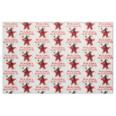 ROOD VOLLEYBAL IS MIJN LEVENSSTIJL STOF (Fat Quarter)