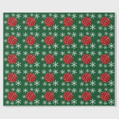 Rood volleybalsnowflake-feestwerkpapier cadeaupapier (Vlak)