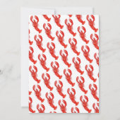 Rood vond ze haar kreeft Vrijgezellenfeest Kaart (Achterkant)