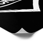 Rood voor bewustwording van hartziekten poster (Hoek)