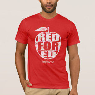 Rood voor Ed #redfored Teachers Protest T-shirt