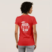 Rood voor Ed #redfored Teachers Strike T-shirt (Achterkant volledig)