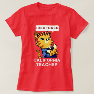 Rood voor ED T-shirt Steun onze Californische lera