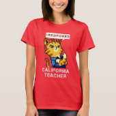 Rood voor ED T-shirt Steun onze Californische lera (Voorkant)