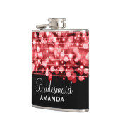 Rood voor huwelijksfeest heupfles (Links)