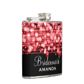 Rood voor huwelijksfeest heupfles (Rechts)