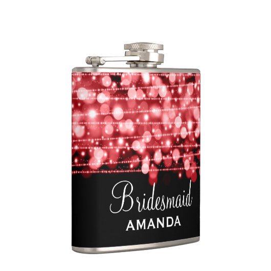 Rood voor huwelijksfeest heupfles (Rechts)