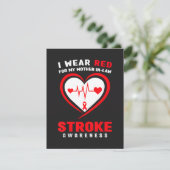 Rood Voor Mijn Schoonmoeder Beroerte Aankondiging (Staand voorkant)