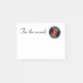 Rood voor recordadvertentie post-it® notes (Voorkant)