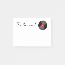 Rood voor recordadvertentie post-it® notes